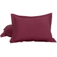 thumbnail image 1 of 2 Pcs Taies d'Oreiller Rouge Vin 1800 SERIES Microfibre King Oxford, 1 of 2