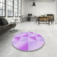 thumbnail image 3 of Ahgly Company Indoor Rectangle Patterned Heliotrope Purple Area Rugs, 2' x 3', 3 of 6