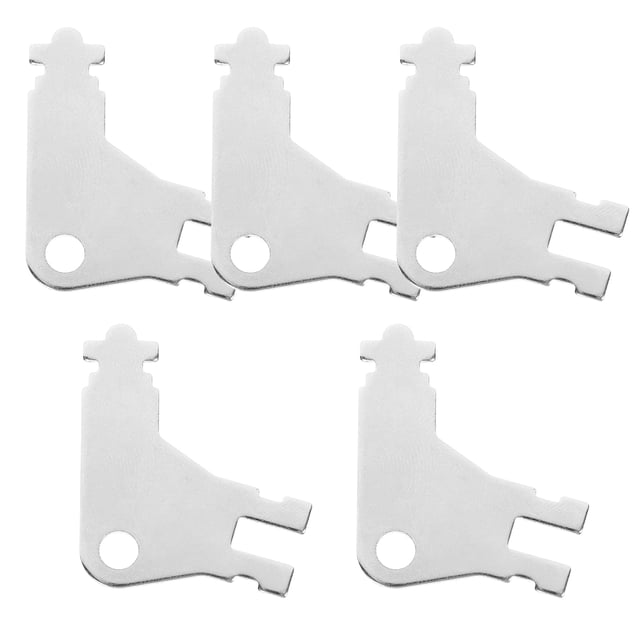 SHISUYAN 5pcs Universal Paper Towel Dispenser Key Toilet Paper Dispenser Key Replacement with Keyrings