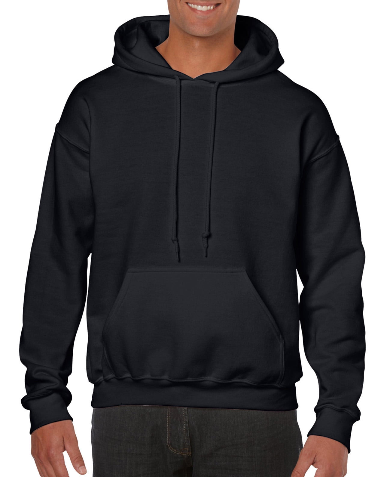 Gildan Mens Heavy Blend Hooded Sweatshirt, S, Black