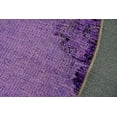 thumbnail image 6 of Turkish Rug, Round Rug, Vintage Rug, Accent Rug, Anatolian Rugs, Rugs For Kitchen, 4x4 ft Purple Rug, Overdyed Rugs, Entryway Rug, 13268, 6 of 10