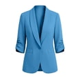 thumbnail image 6 of Long Sleeve Cardigan For Women, Solid Color Casual Knit Outerwear Shrug, Soft Draped Open Front Sweater Jacket, Everyday Lightweight Fall Spring Top Light Blue M, 6 of 9