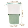 thumbnail image 3 of Deeceymbur Pull-Down Expandable Pencil Bag for Stationery and Makeup Storage for Convenient Organization Green, 3 of 3
