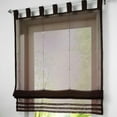 thumbnail image 5 of 1pc Solid Roman Shades Voile Ribbon Adjustable Rod Pocket Balcony Window Curtain Panels For Living Room Decoration With Hanging -100×155cm, 5 of 8