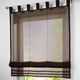 thumbnail image 5 of Cortinas Bordadas de Poliéster Sunnimix Café 100 × 155cm Voile Roman Curatins, 5 of 8