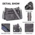 thumbnail image 4 of GAEKEAO Crossbody Bags for Women Soft Leather Large Capacity Multi Pocket Shoulder Purse with Adjustable Strap, 4 of 8