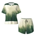 thumbnail image 4 of Lsque Fog Forest Women's Short-Sleeved Pajama Set - 2 Piece Soft and Lightweight Sleepwear Set-XX-Large, 4 of 9