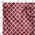 thumbnail image 2 of Soimoi Red Fabric - By the Yard - 54 Inch Wide - Diamond Grid Geometric Material - Elegant and Minimalist Patterns for Various Uses Printed Fabric, 2 of 6