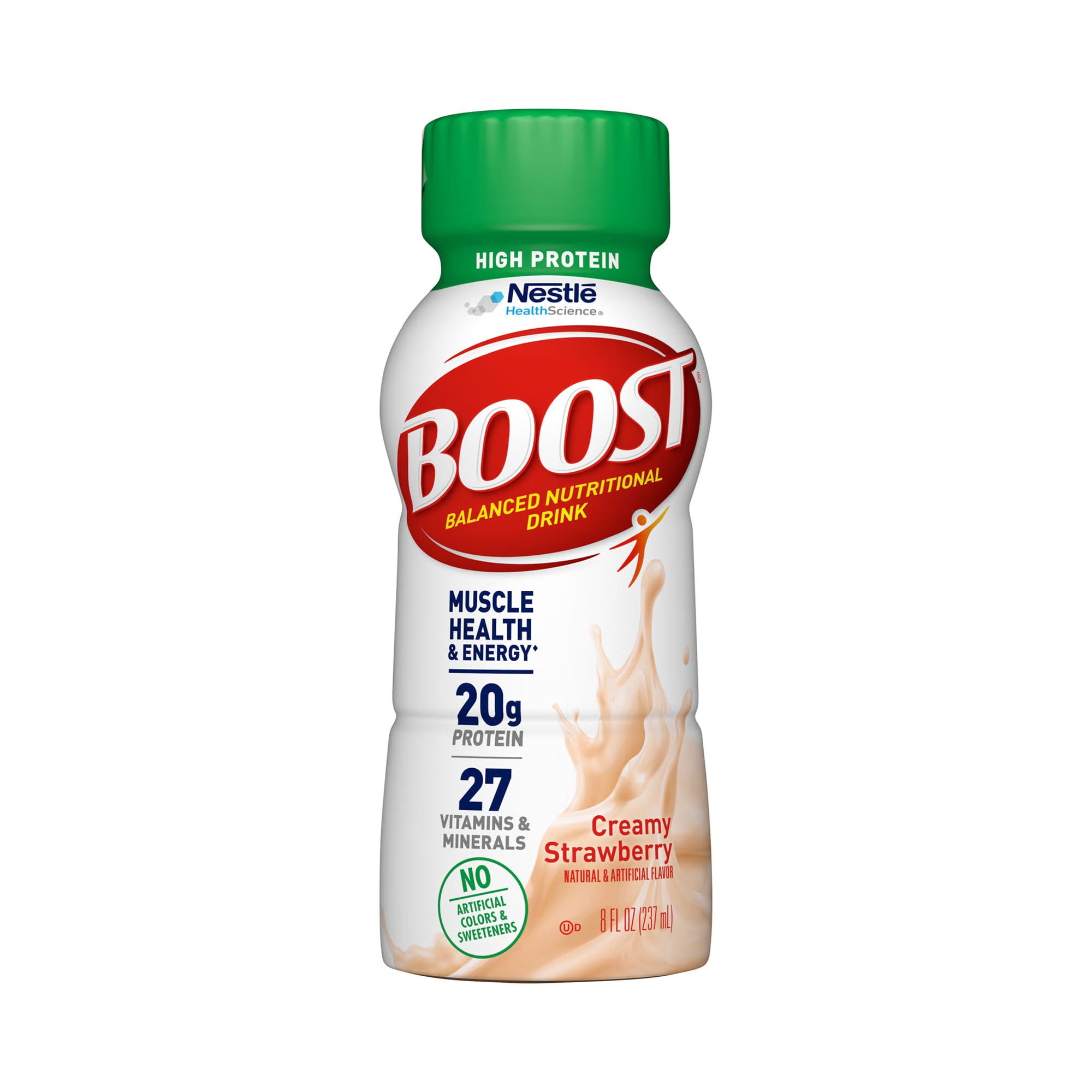 Boost Very High Protein Nutrition Drink Carton, Strawberry, 8 Ounce, 24 Count