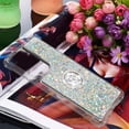 thumbnail image 2 of Samsung Galaxy S21 Ultra 5G 6.8" Case,Creativity Clear Quicksand Glitter Flowing Liquid Floating Soft TPU Case w/Stand Bling Diamond Sparkle Phone Cover for Galaxy S21 Ultra  Silver, 2 of 7
