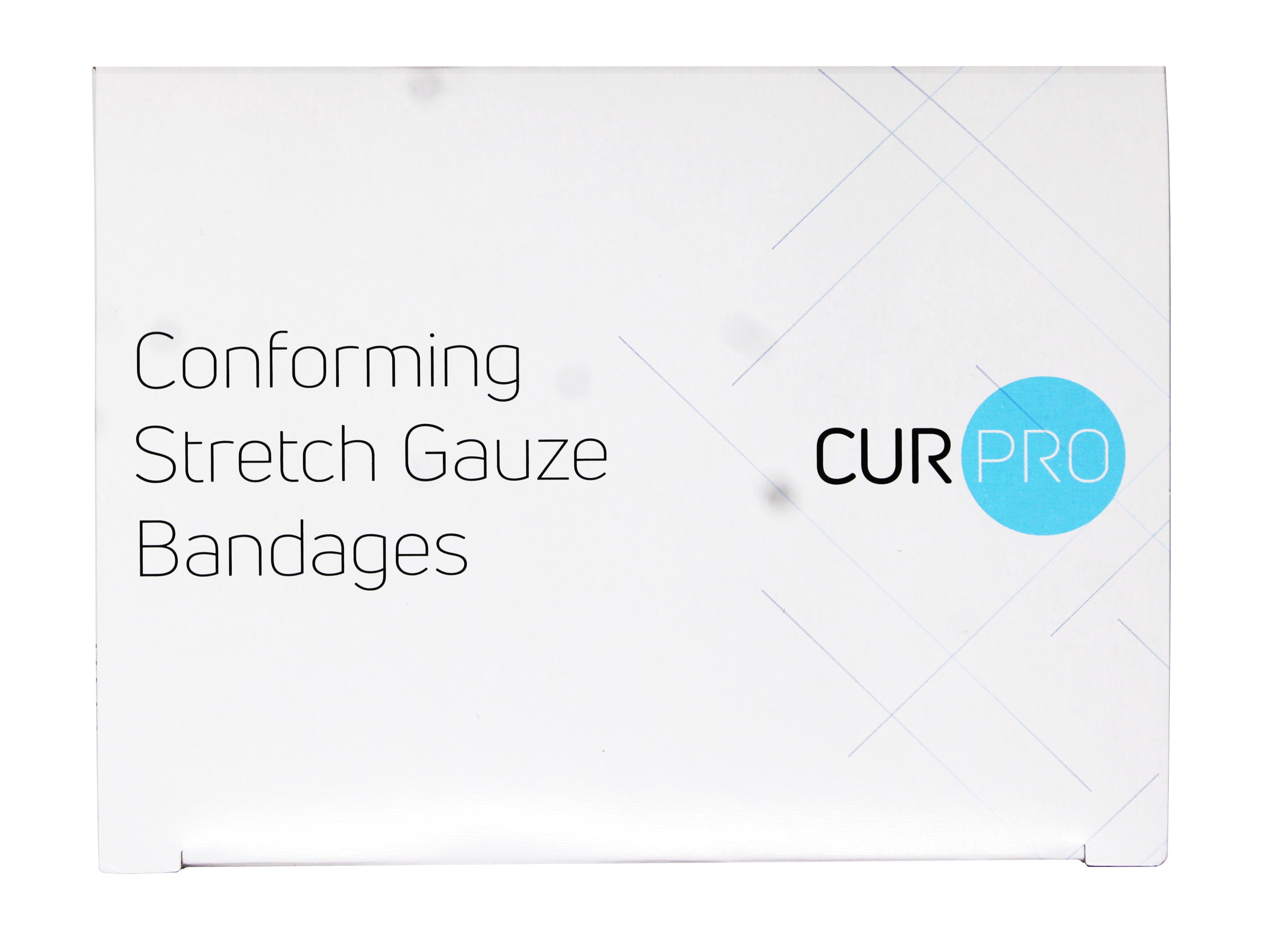 8 Pack - Dynarex Stretch Gauze Bandages, 4" x 4.1 yd, Non-Sterile & Latex-Free, Wound Care in Medical and Home Environments, 12 Count
