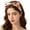 Orange, variant on Women's French Floral Silk Headband Scarf β Versatile Long Hair Tie in One Size, Soft Boho Bow Wrap for Ponytail and Daily Styling