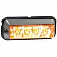 thumbnail image 3 of Buyers Warning Light 8891004 Permanent Surface Mount Mounting Bracket Sold Seperate; Strobe; Clear Lens; 4 Amber LED Bulbs; 10 Flash Patterns, 3 of 4