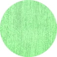 thumbnail image 1 of Ahgly Company Indoor Round Abstract Green Contemporary Area Rugs, 7' Round, 1 of 1