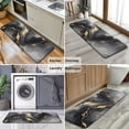 thumbnail image 6 of Gray Marble Gold Wave Pattern Kitchen Rug Mat,Kitchen Runner Rugs Non Skid Washable,Decorative Kitchen Floor Mats for Kitchen,Sink,Laundry,17"x47.2", 6 of 7