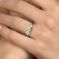 thumbnail image 4 of Gem Stone King 18K Rose Gold Plated Silver Mercury Mist Mystic Topaz Engagement Ring for Women | 2.10 Cttw | Round 6MM | Gemstone November Birthstone | Size 5, 4 of 6