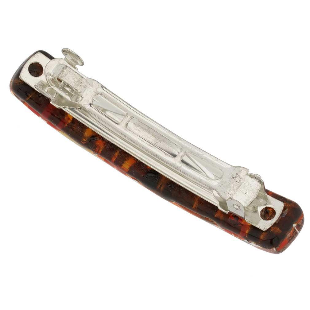 GlassOfVenice Murano Glass Venetian Reflections Hair Clip - Small