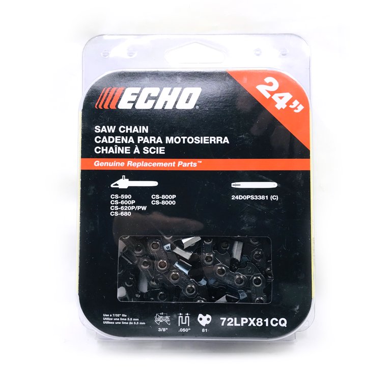 Barra Originale ECHO 24” – CS-590/600P/620/680, 3/8 .050 84DL, Ricambio BAR138