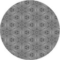 thumbnail image 1 of Ahgly Company Indoor Round Patterned Ash Gray Area Rugs, 8' Round, 1 of 6