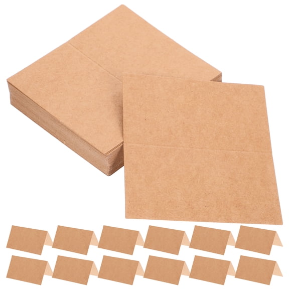 50 Pcs Name Seat Card Business Cards for Table Banquet Place Paper Emblems Tent Dinner Party