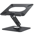 thumbnail image 1 of BESIGN LSX7 Laptop Stand with 360 Rotating Base, Ergonomic Adjustable Notebook Riser, Foldable Computer Holder, Printer Stand Compatible with 10-15.6, 1 of 9