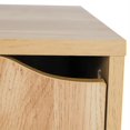 thumbnail image 2 of 4 Cube Wood Storage Shelf with Doors, Natural, 2 of 6