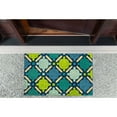 thumbnail image 6 of DII Natural Coir Geometric Modern Outdoor Door Mat, Front Porch Décor, 17x29", Blue Mosaic, 6 of 6