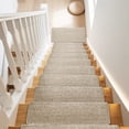 thumbnail image 5 of Pure Era Bullnose Carpet Stair Treads Protector Cover 9" x 30" Indoor Non Slip Self Adhensive Set of 12,Cream Gray, 5 of 11