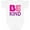 AA-White, variant on Be Kind Logo in Pink and Purple Boys or Girls Baby Bodysuit