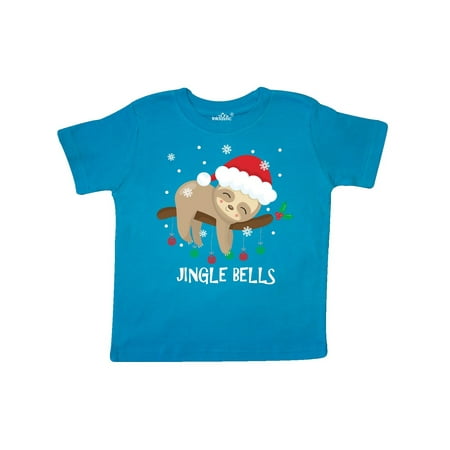 

Inktastic Jingle Bells Sloth Gift Toddler Boy or Toddler Girl T-Shirt