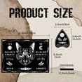 thumbnail image 2 of Black Cat Spirit Board Moon Pendulum Board Kit Talking Boards with Planchette Wood Dowsing Divination Metaphysical Message Board for Hunting Stuff 11.8 x 8.3Inch Black, 2 of 6