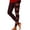 Brown, variant on Womens Halloween Pumpkin Leggings Triangle Eye Jack O Lantern Print Full Length Fitted Pants