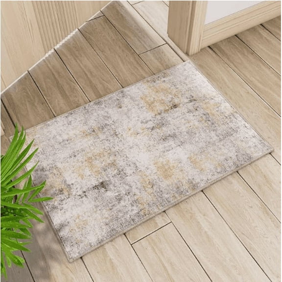 Area Rug - 2*3 Ultra-Thin Washable Rug, Moroccan Living Room Rug, Boho Rug Geometric, Non-Slip Non-Shedding Carpet for Kitchen Bedroom.RED