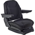 thumbnail image 3 of Black Cloth Pneumatic Suspension Seat Compatible with John Deere 7210R 7230R 7250R 7270R 7310R Case IH Puma 115 155 165 185 215 New Holland T7.210 T7.235 Mid-Back Headrest 110-290, 3 of 3