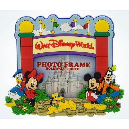 Foam Snowflake Photo Frame Magnet - Disney Parks Walt Disney World Mickey & Pals Gate Photo Frame 2x3 Magnet New