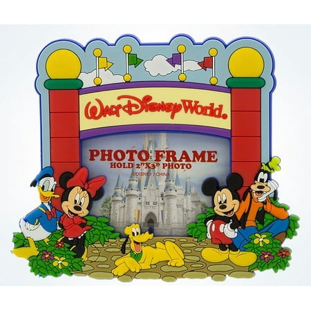 Disney Parks Walt Disney World Mickey & Pals Gate Photo Frame 2x3 Magnet New