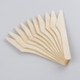 thumbnail image 3 of TXV Mart Wooden Knives Disposable, 100pcs,  6in Biodegradable Knives, Compostable Knives, Wooden Cutlery, Wooden Knife, 3 of 7