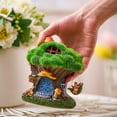 thumbnail image 5 of TERESA'S COLLECTIONS 5.1" Resin Fairy House Statue with Solar Light, Outdoor Garden Decor, Gift for Mom, 5 of 8