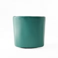 thumbnail image 6 of GDF Studio Jackson Contemporary Faux Leather Swivel Club Chair, Turquoise, 6 of 8