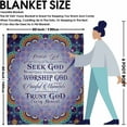 thumbnail image 2 of OUXIOAZ Christian Gifts for Women, Bible Verse Blanket, Religious Gifts Healing Throw Blanket with Inspirational Thoughts and Prayers Scripture Blanket Get Well Soon Gifts for Women Men Birthday Gift, 2 of 5