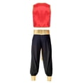 thumbnail image 4 of Disfraz de príncipe árabe para hombre, disfraz mítico de Aladino, Halloween, Carnaval, fiesta de Cosplay, chaleco con adornos de lentejuelas y pantalones con cinturón, 4 of 4