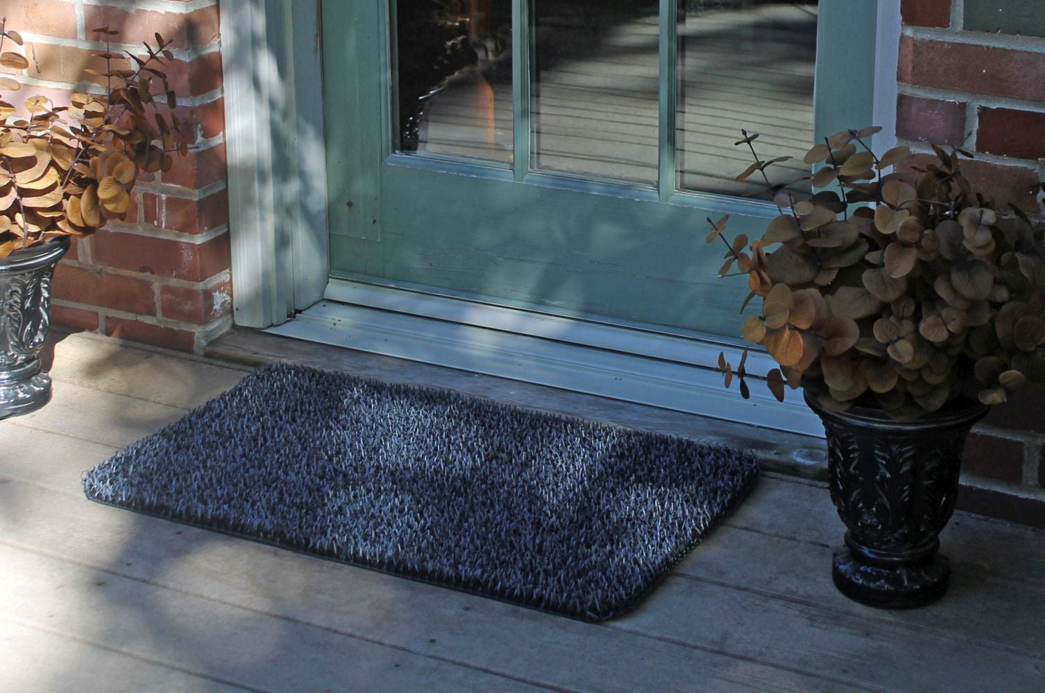Clean Machine High Traffic AstroTurf Scraper Doormat 17.5 x 29.5 inch Charcoal Gray Outdoor Use