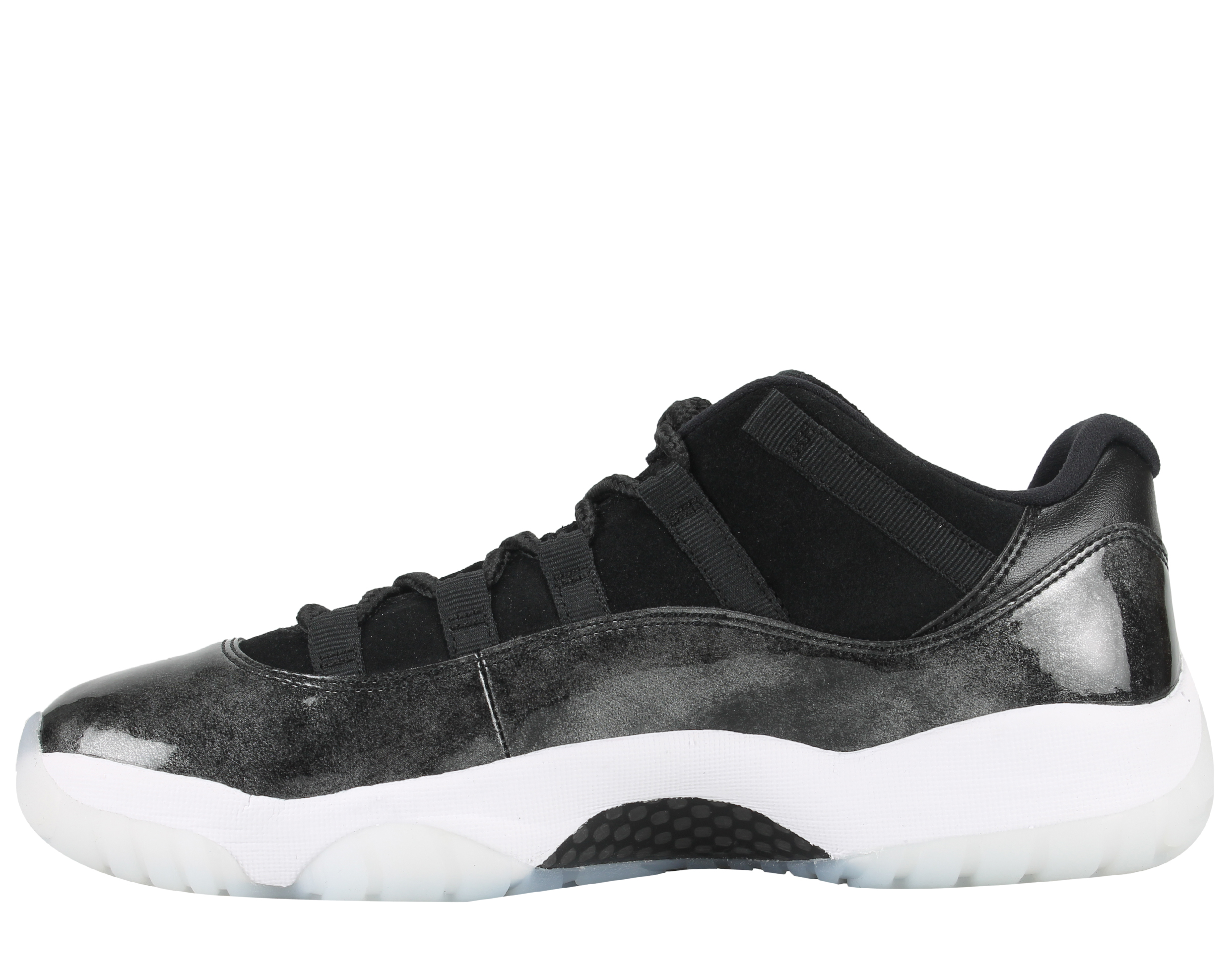 Nike Mens Air Jordan 11 Retro Low "Barons" Black/White-Silver 528895-010 - image 3 of 6