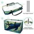 thumbnail image 4 of Whale Collapsible Oxford Cloth Laundry Bag Grocery Bags Shopping Bag with Reusable Foldable Large Capacity, 4 of 7