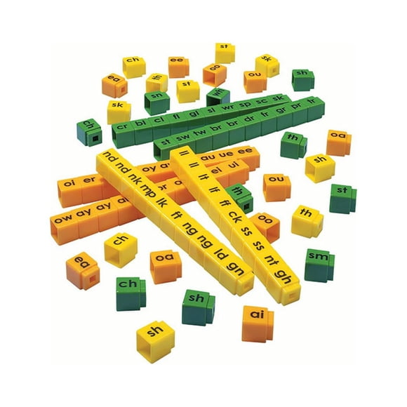 Unifix Cubes à Lettres, Mélanges, Ensemble de 90