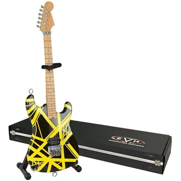 Eddie Van Halen Miniature "Bumblebee" Guitar - Officially Licensed Collectible (EVH-002)