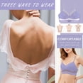 thumbnail image 5 of Sngxgn Women's Cotton Unlined Bra Front-Close Underwire(Purple,XXXL), 5 of 6