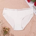 thumbnail image 3 of Gibobby Tangas de mujer sexy Ropa interior de talla grande para mujer, bragas sexis de encaje, calzoncillos Hipster elásticos para mujer, ropa interior para mujer(Blanco,XL), 3 of 4