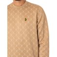 thumbnail image 4 of Luke 1977 Gazzas Tears Sweatshirt, Beige, 4 of 6