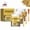 3PCS, variant on Weather Resistant Water-Based Gold Paint, Gold Acrylic Paint Metallic, Metallic Gold Paint for Metal, Waterproof G𝐨ld Leaf Paint for Arts, Paintings and Crafts
